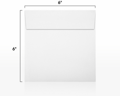 Premium White 32lb 6 x 6 Square Envelopes