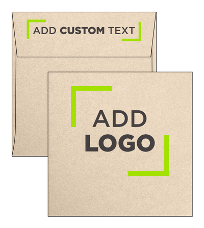Light Brown Taupe Metallic 32lb 6 x 6 Square Envelopes with Peel & Seal
