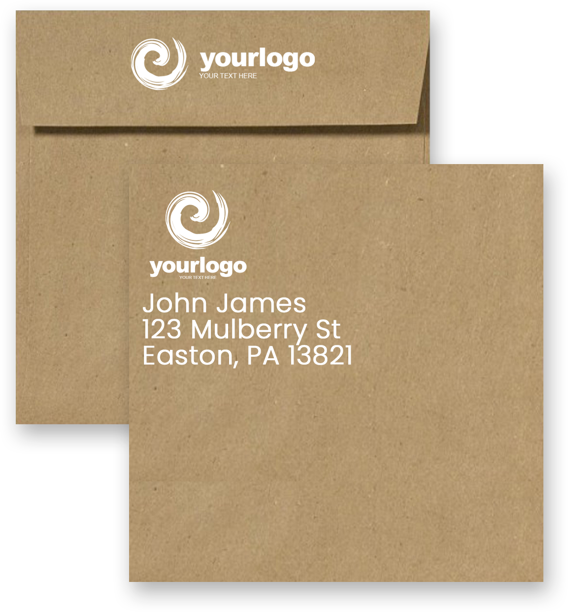 Grocery Bag 28lb 6 x 6 Square Envelopes with Peel & Seal