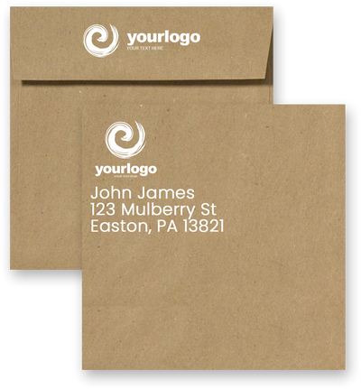 Grocery Bag 28lb 6 x 6 Square Envelopes with Peel & Seal