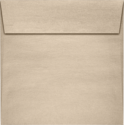 Light Brown Taupe Metallic 32lb 6 x 6 Square Envelopes with Peel & Seal