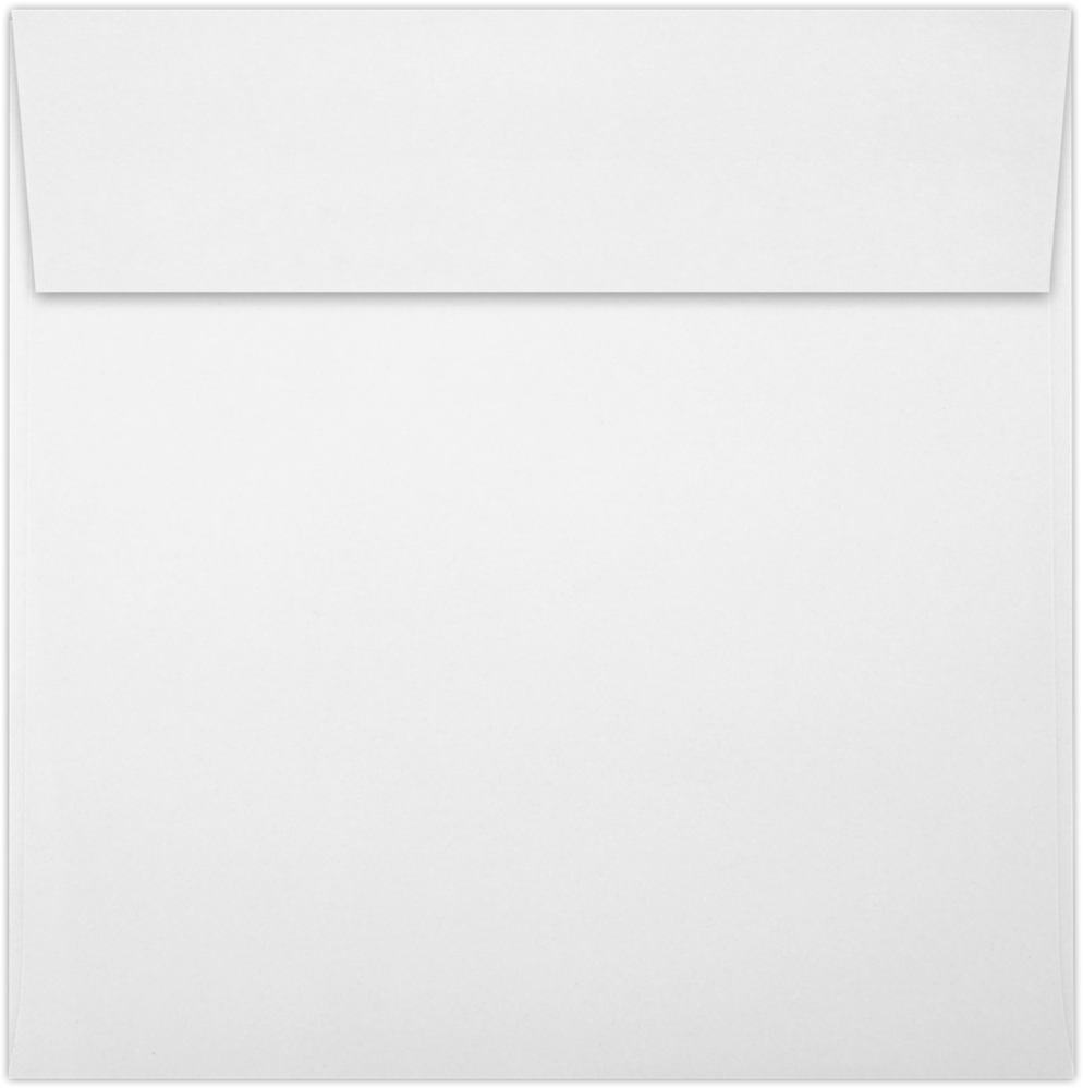 White Recycled 32lb 6 x 6 Square Envelopes with Peel & Seal