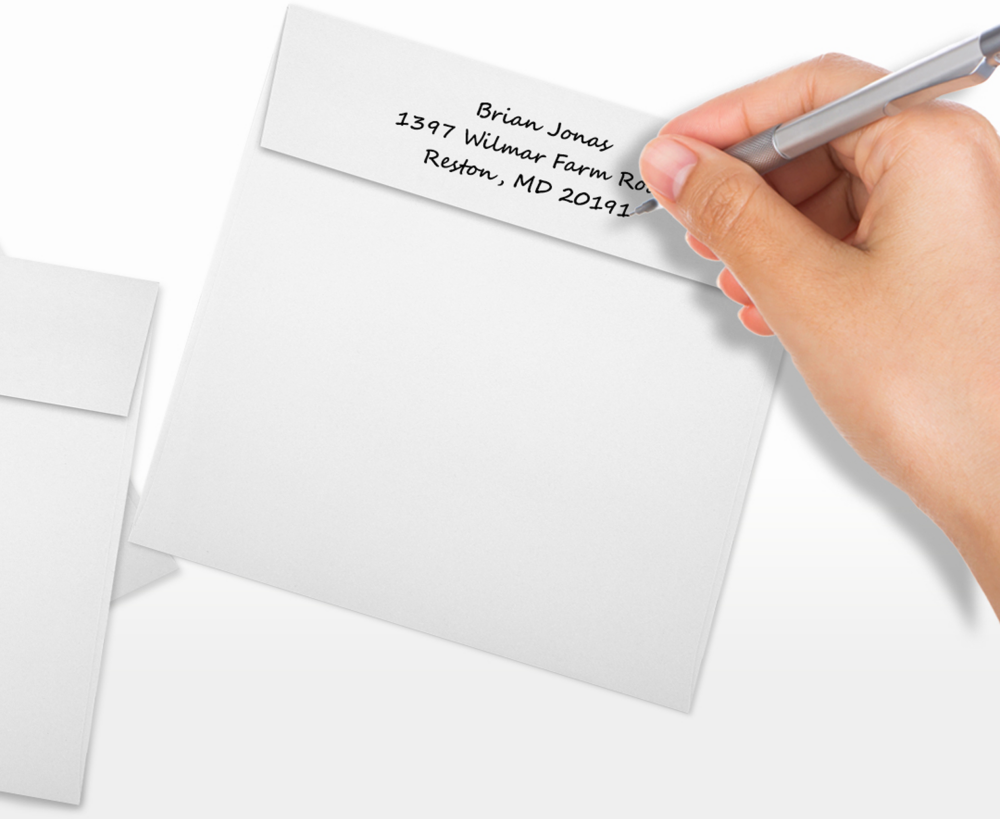 White Recycled 32lb 6 x 6 Square Envelopes with Peel & Seal