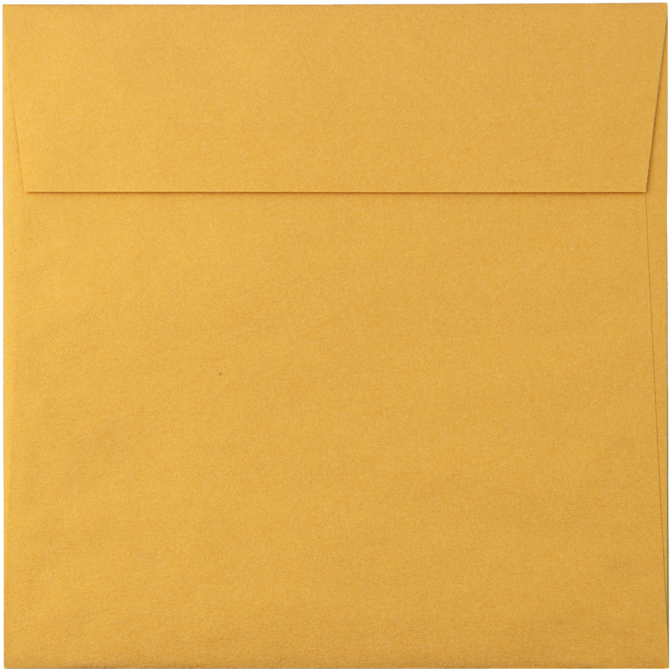 Gold Metallic 32lb 6 1/4 x 6 1/4 Square Envelopes with Peel & Seal