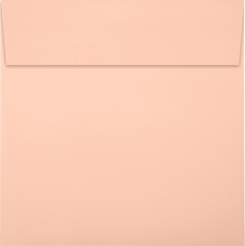 Blush Pink 32lb 6 1/4 x 6 1/4 Square Envelopes with Peel & Seal