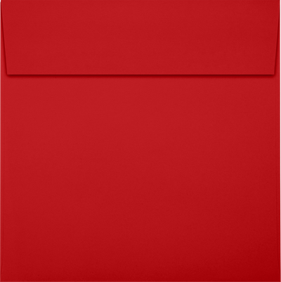 Red 24lb 6 1/4 x 6 1/4 Square Envelopes with Peel & Seal
