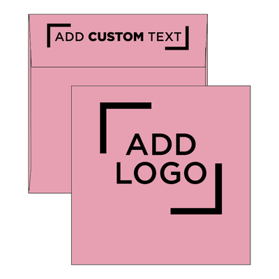 Baby Candy Pink 32lb 6 1/4 x 6 1/4 Square Envelopes with Peel & Seal