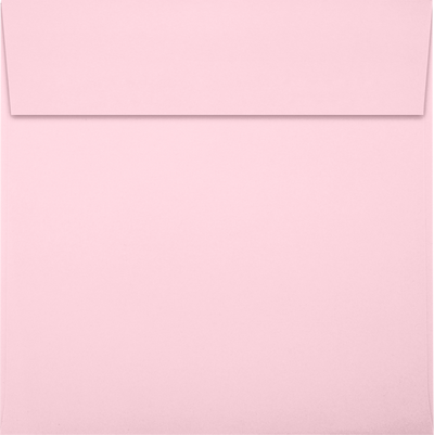 Baby Candy Pink 32lb 6 1/4 x 6 1/4 Square Envelopes with Peel & Seal