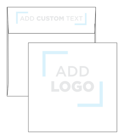 Black Linen 32lb 6 1/4 x 6 1/4 Square Envelopes with Peel & Seal