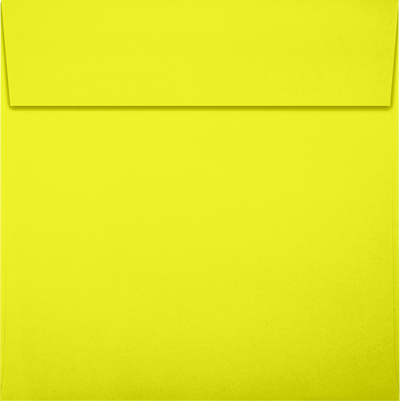 Citrus Yellow 32lb 6 1/4 x 6 1/4 Square Envelopes with Peel & Seal