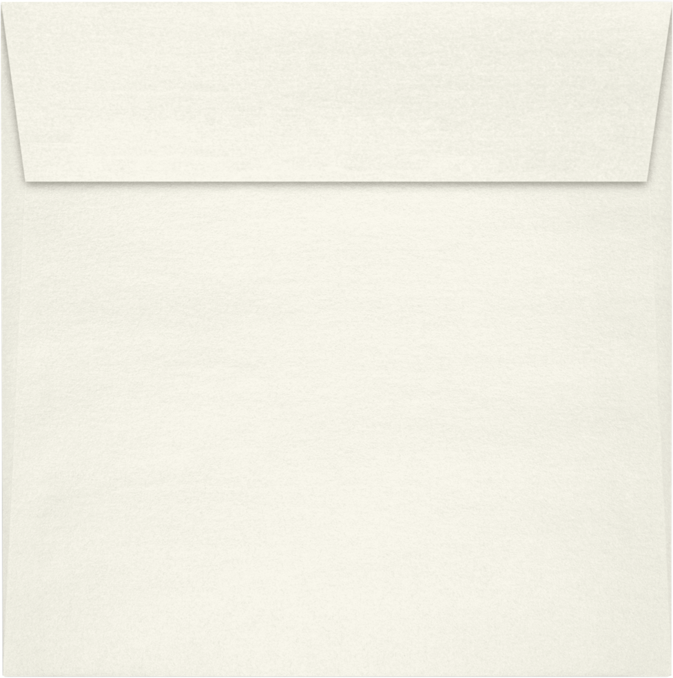 White Quartz Metallic 32lb 6 1/2 x 6 1/2 Square Envelopes with Peel & Seal