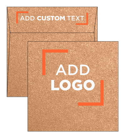 Copper Brown Metallic 32lb 6 1/2 x 6 1/2 Square Envelopes with Peel & Seal