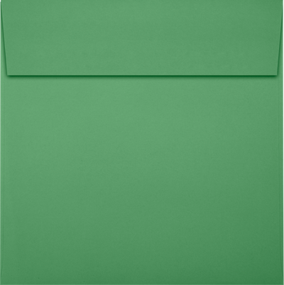 Holiday Green 32lb 6 1/2 x 6 1/2 Square Envelopes with Peel & Seal