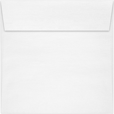 Crystal White Metallic 32lb 6 1/2 x 6 1/2 Square Envelopes with Peel & Seal