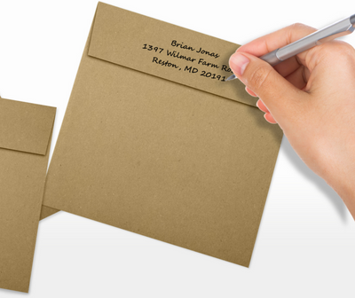 Grocery Bag 28lb 6 1/2 x 6 1/2 Square Envelopes with Peel & Seal