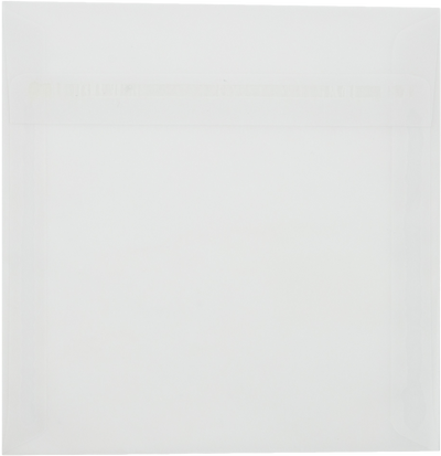 Clear Translucent 30lb 7 x 7 Square Envelopes with Peel & Seal