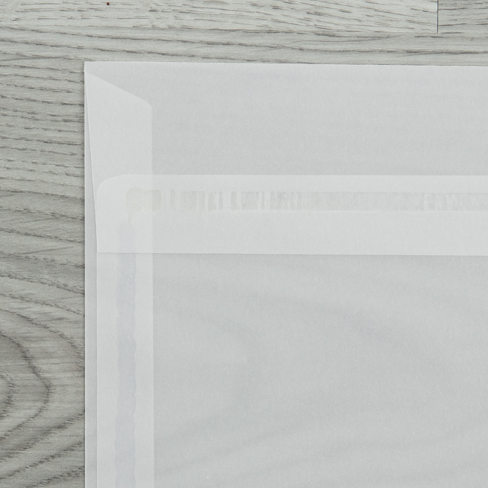 Clear Translucent 30lb 7 x 7 Square Envelopes with Peel & Seal