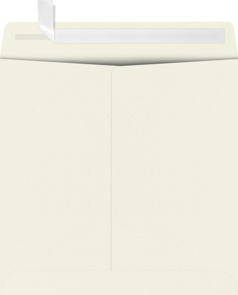 Natural White 28lb Cougar 7 1/2 x 7 1/2 Square Premium Envelopes with Peel & Seal