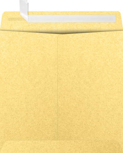 Gold Metallic 32lb 7 1/2 x 7 1/2 Square Envelopes with Peel & Seal