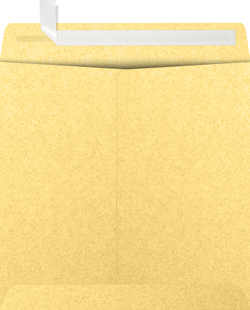 Gold Metallic 32lb 7 1/2 x 7 1/2 Square Envelopes with Peel & Seal