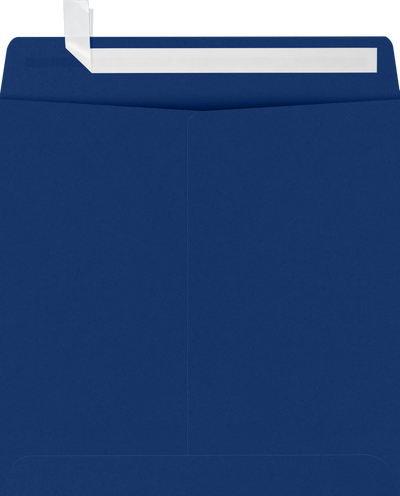 Navy Blue 32lb 7 1/2 x 7 1/2 Square Envelopes with Peel & Seal