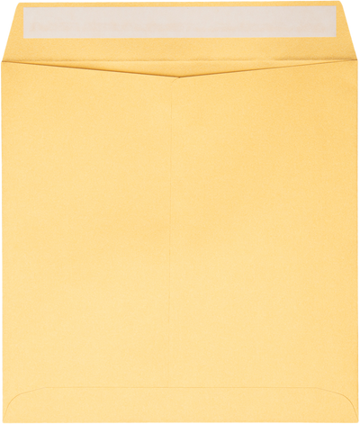 Gold Metallic 32lb 8 x 8 Square Envelopes with Peel & Seal