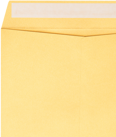 Gold Metallic 32lb 8 x 8 Square Envelopes with Peel & Seal