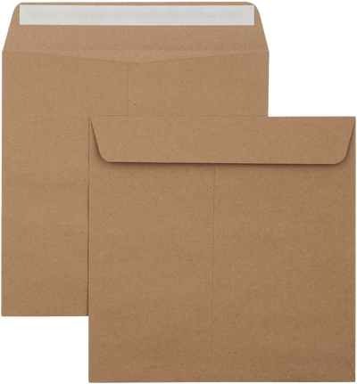 Grocery Bag 28lb 8 x 8 Square Envelopes with Peel & Seal