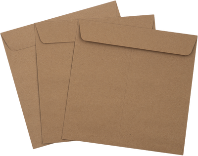 Grocery Bag 28lb 8 x 8 Square Envelopes with Peel & Seal