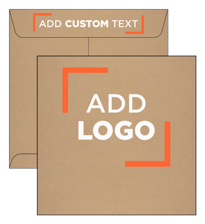 Grocery Bag 28lb 8 1/2 x 8 1/2 Square Envelopes with Peel & Seal