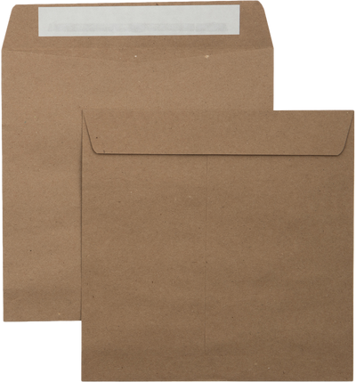 Grocery Bag 28lb 8 1/2 x 8 1/2 Square Envelopes with Peel & Seal