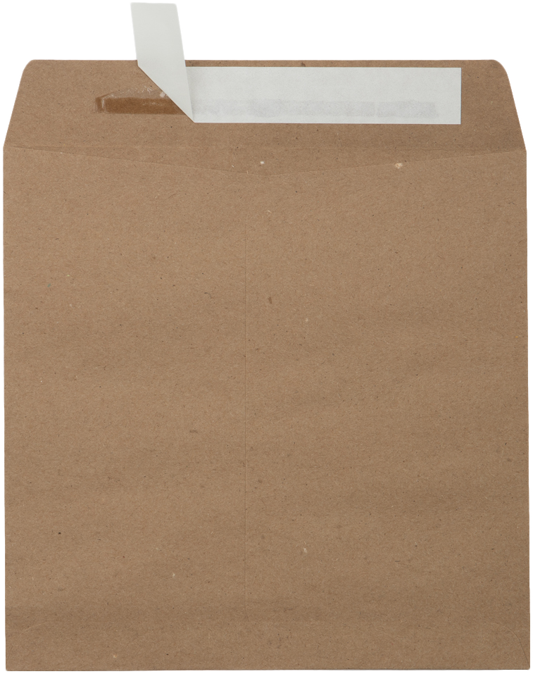 Grocery Bag 28lb 8 1/2 x 8 1/2 Square Envelopes with Peel & Seal