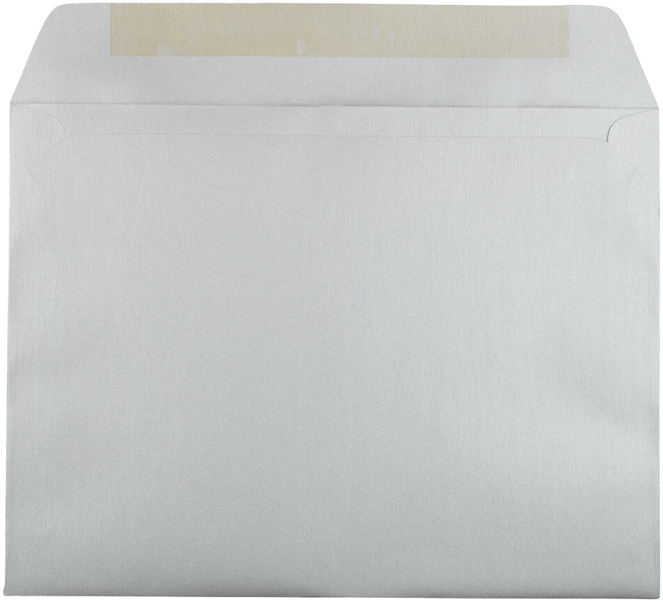 Silver Metallic 32lb 9 x 12 Booklet Envelopes