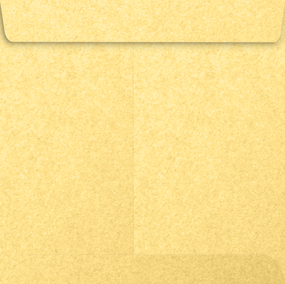 Gold Metallic 32lb 9 x 9 Square Envelopes with Peel & Seal