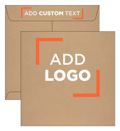 Grocery Bag 28lb 9 x 9 Square Envelopes with Peel & Seal