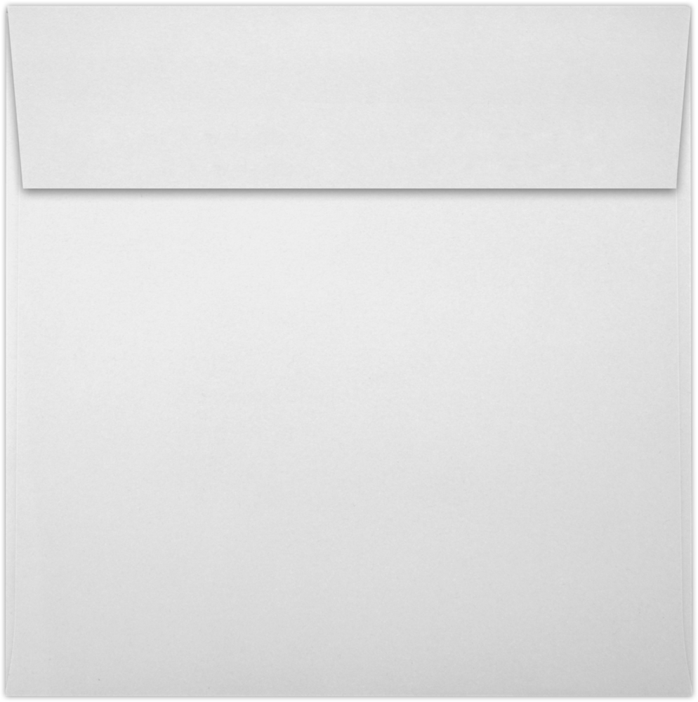 White 28lb 12 1/2 x 12 1/2 Square Envelopes with Peel & Seal