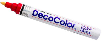 Red Broad Line Opaque Paint Marker
