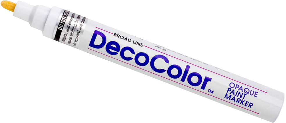 White Broad Line Opaque Paint Marker