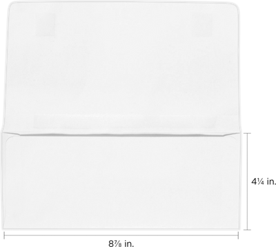 White Remittance 24lb 2-Way Envelopes (4 1/4 x 8 7/8 Closed)