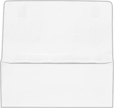 White Remittance 24lb 2-Way Envelopes (4 1/4 x 8 7/8 Closed)