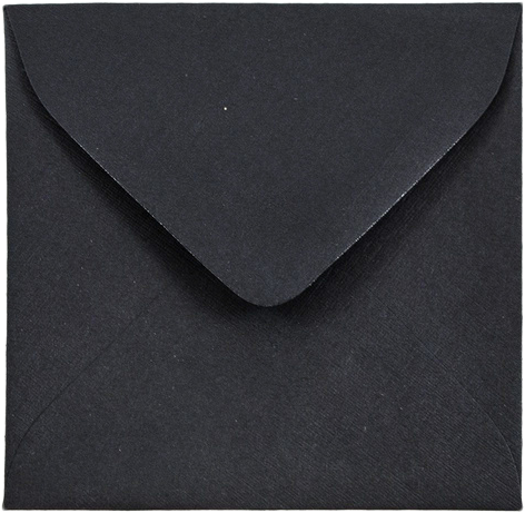 Black Linen 32lb 3 1/8 x 3 1/8 Square Envelopes