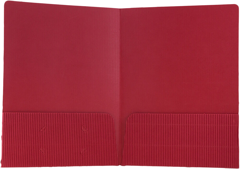 Ruby Red Corrugated Folders