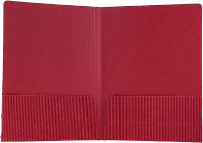 Ruby Red Corrugated Folders