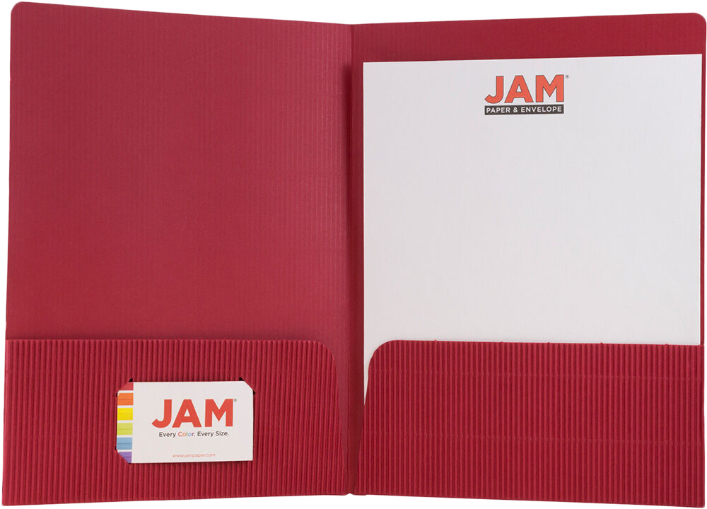Ruby Red Corrugated Folders