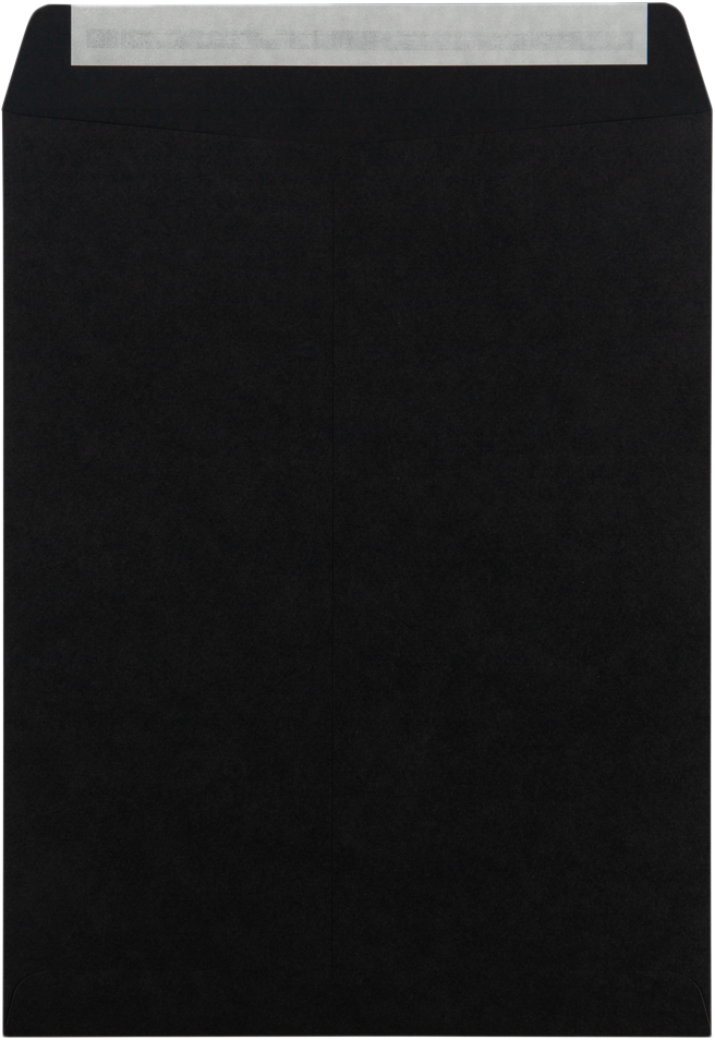 Smooth Midnight Black 32lb 10 x 13 Open End Envelopes with Peel & Seal