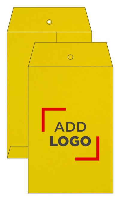 Yellow 24lb 6 x 9 Open End Envelopes with Clasp