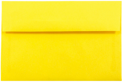 Yellow 24lb A10 Invitation Envelopes (6 x 9 1/2)