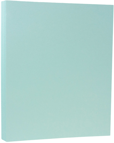 Seafoam Aqua Blue 100lb 8 1/2 x 11 Cardstock