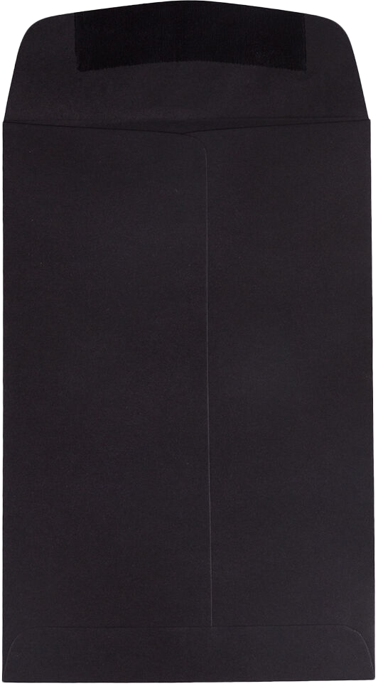 Smooth Midnight Black 32lb 6 x 9 Open End Envelopes