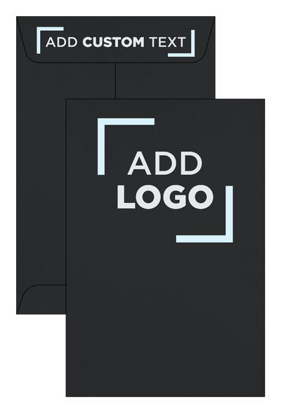 Smooth Midnight Black 32lb 6 x 9 Open End Envelopes